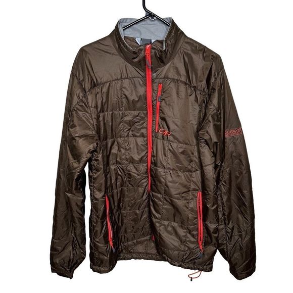 Outdoor Research Brown Primaloft Neoplume Puffer Jacket Mens Large - Picture 1 of 3